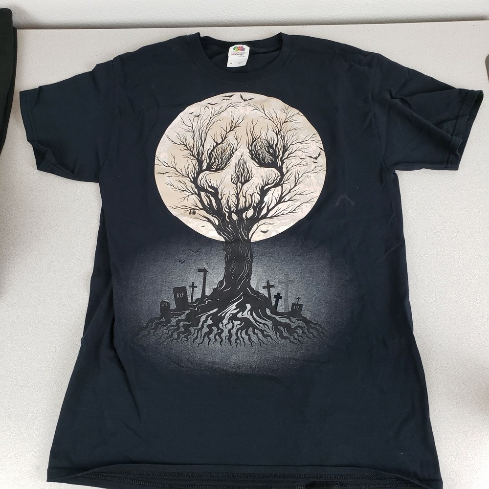 Fruit Of The Loom Boys Black Short Sleeve Crew Neck Cotton‎ Basic T-Shirt Size M